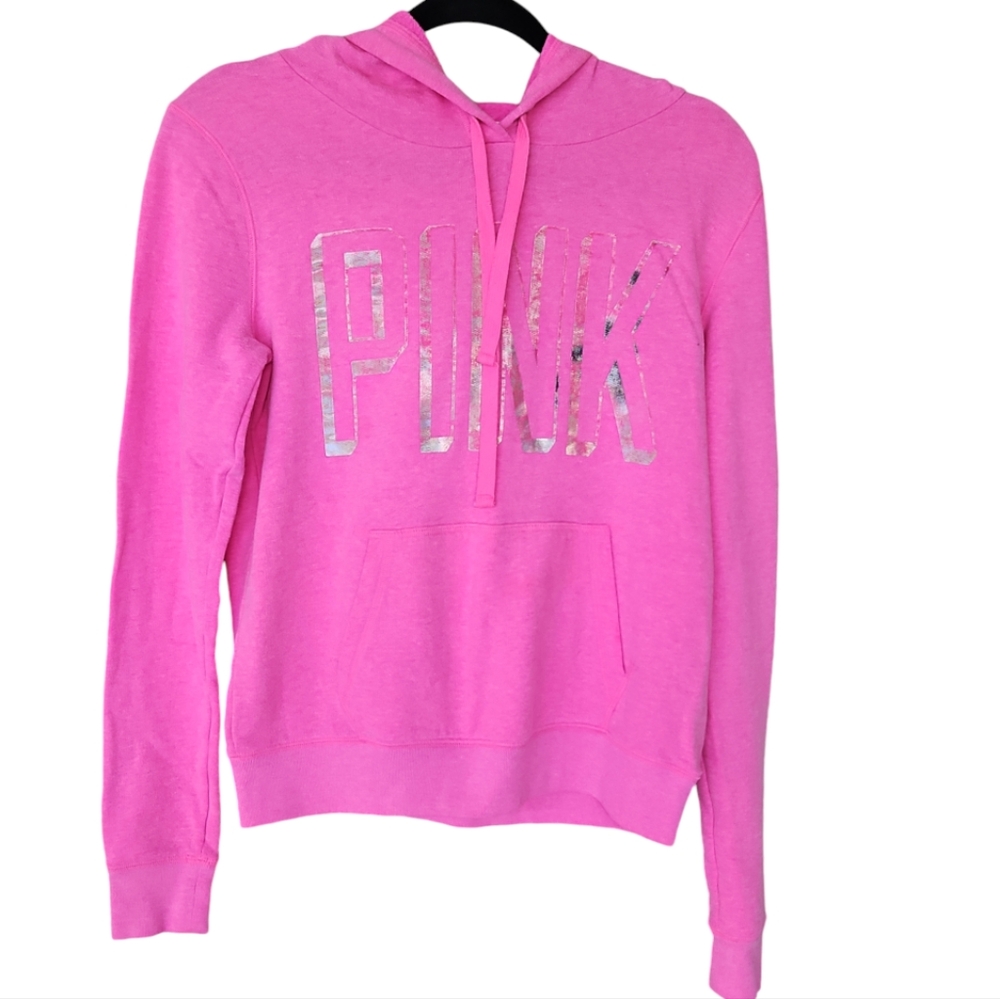Victoria's Secret Holographic Pink Hoodie